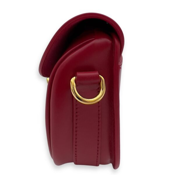 Bobby Small Red Shoulder Bag in Calfskin, Gold hardware - Image 3