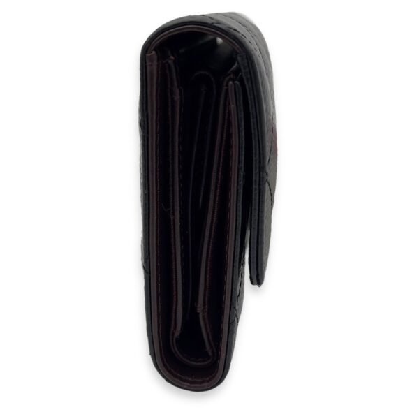 Classic Black Wallet in Caviar Leather, Silver hardware - Image 6