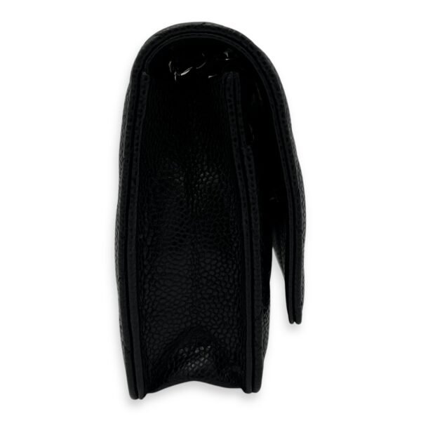 CC Wallet On Chain Black in Caviar Leather, Silver hardware - Image 24