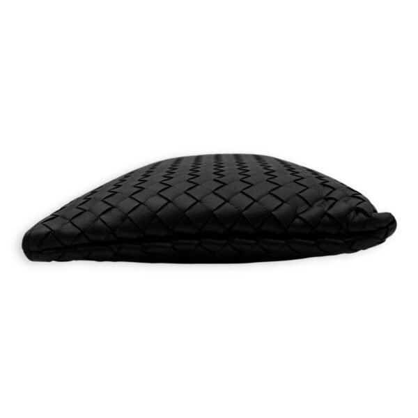 Intrecciato Pouch Black in Lambskin, Ruthenium hardware - Image 4