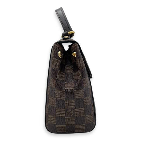 Bondstreet BB Brown Top Handle Bag in Coated Canvas, Gold hardware - Image 4