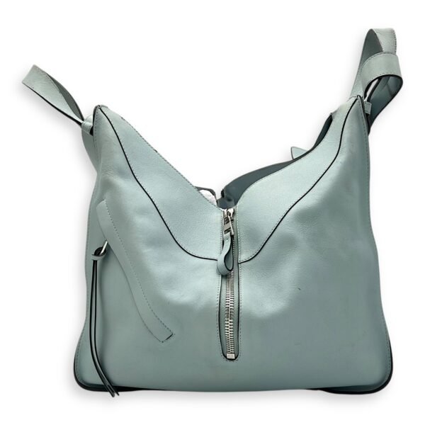 Hammock Medium Blue Top Handle Bag in Calfskin, Silver hardware - Image 4