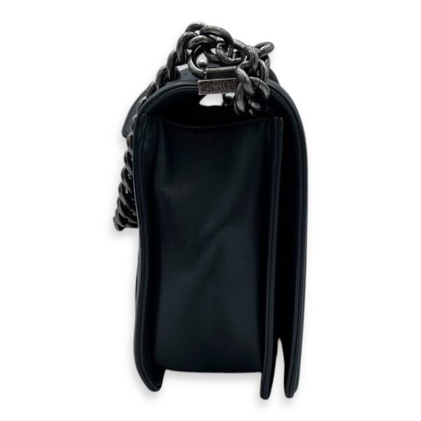 Boy Shoulder Bag Black in Lambskin, Gold hardware - Image 4