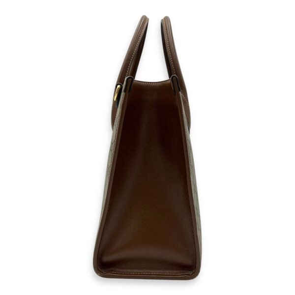 GG Supreme Brown Tote Bag in Interlocking GG Supreme, Gold hardware - Image 4