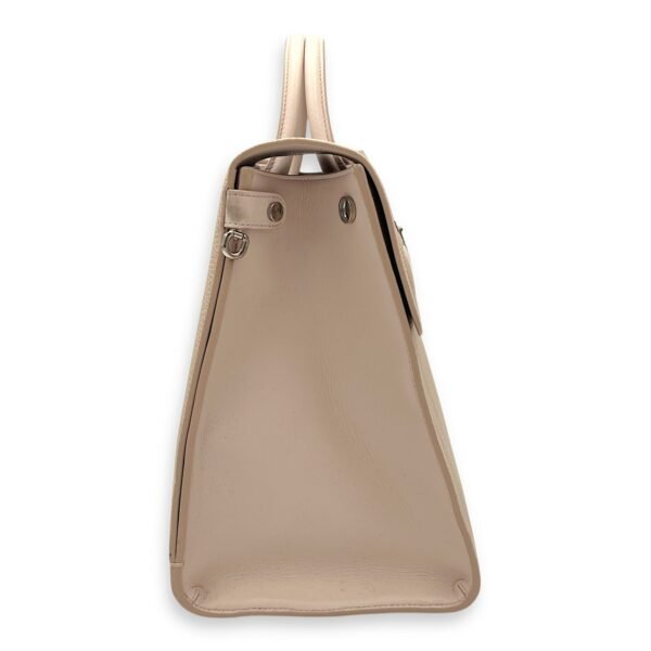 Diorever Top Handle Bag Pink in Calfskin, Silver hardware - Image 4