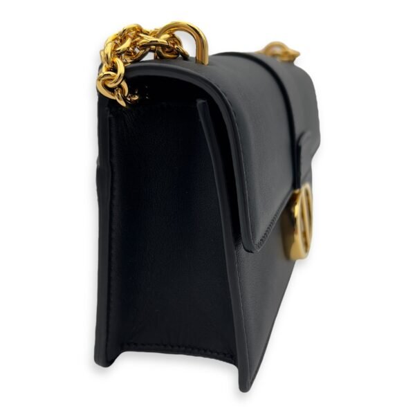 30 Montaigne East West Black Shoulder Bag in Calfskin, Gold hardware - Image 3