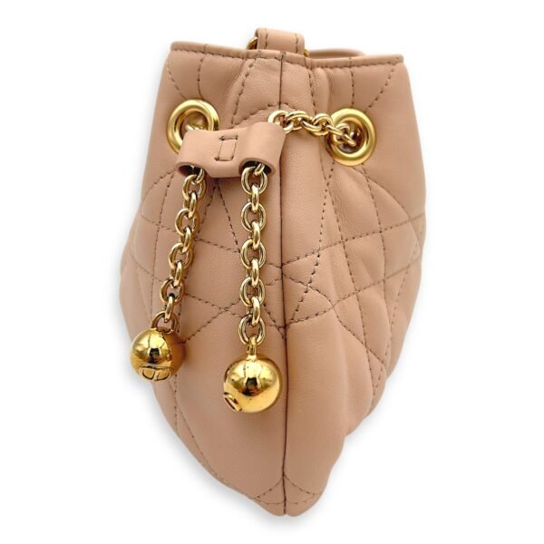 Ammi Chain Shoulder Bag Beige in Lambskin, Gold hardware - Image 4