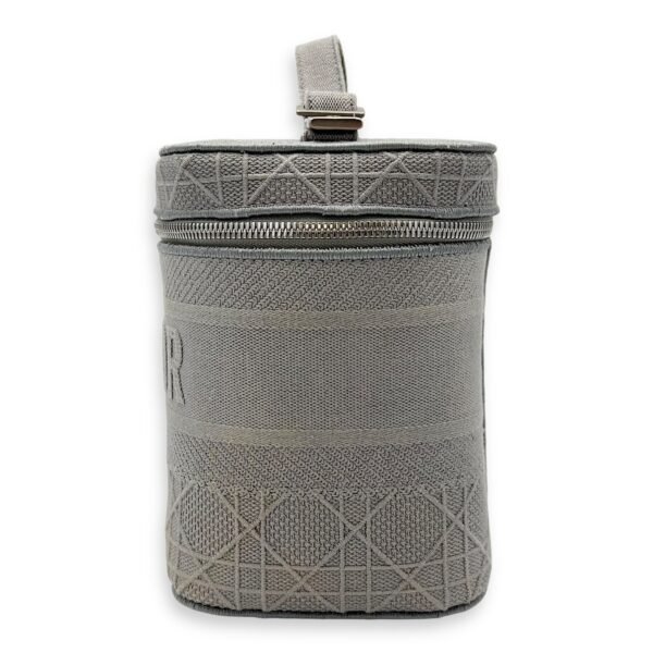 D-Lite Vanity Top Handle Bag Grey in Canvas, Silver hardware - Image 4