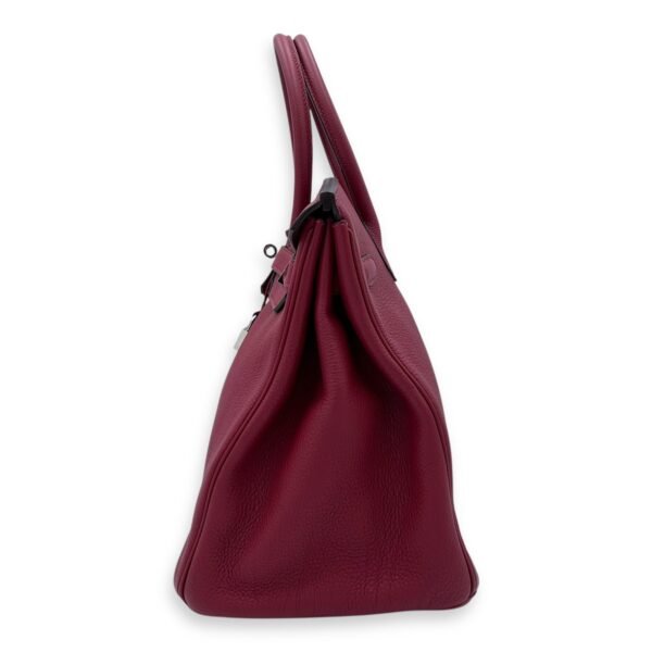 Birkin Rouge Grenat in Togo, Palladium hardware - Image 4