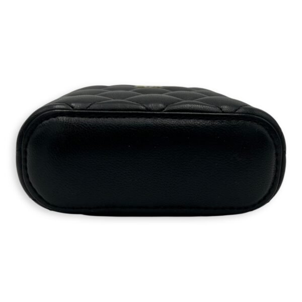 CC Vanity Bag Black in Lambskin, Gold hardware - Image 5