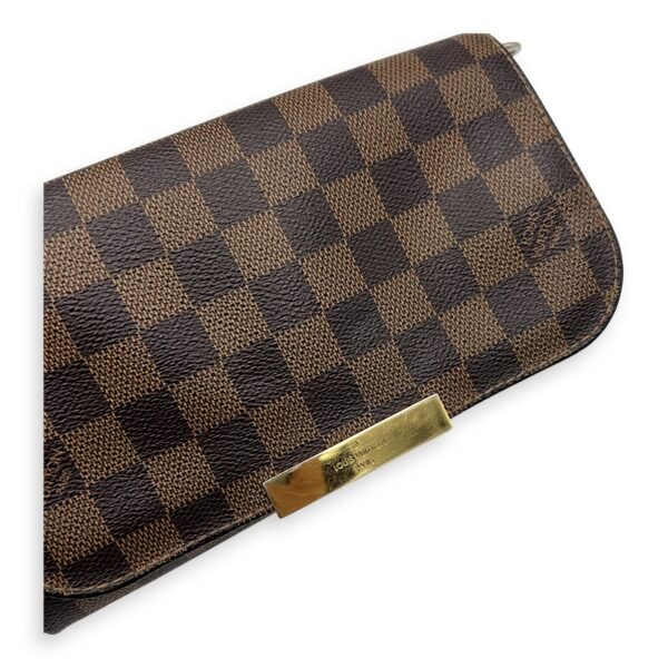 Favourite Damier Ebene Crossbody Bag in Coated Canvas, Gold hardware - Image 7