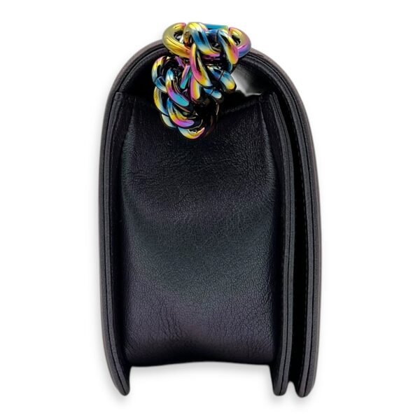 Boy Medium Iridescent Shoulder Bag in Goat Leather, Iridescent hardware - Image 4