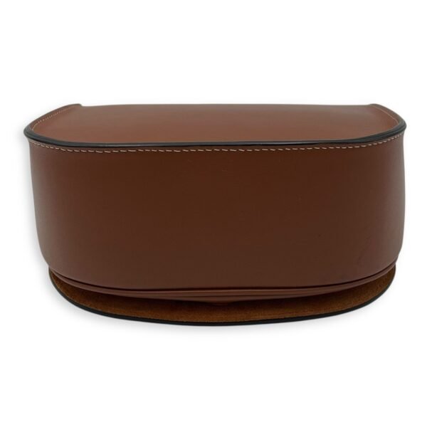 Folco Triomphe Brown Crossbody Bag in Calfskin, Gold hardware - Image 5