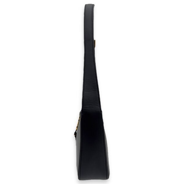 Le 5 A 7 Black Shoulder Bag in Calfskin, Gold hardware - Image 8