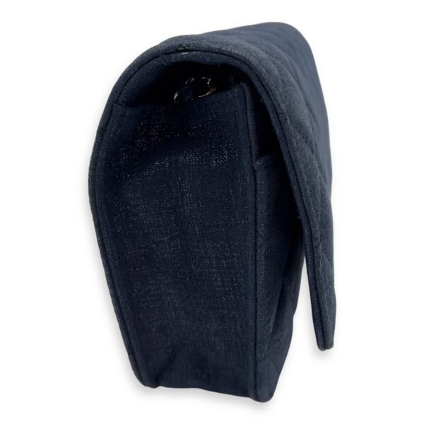 CC Blue Wallet On Chain in Nubuck, Silver hardware - Image 4