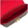 Croisette Top Handle Bag BB Brown in Coated Canvas, Gold hardware - Image 8