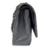 Classic Shoulder Bag Maxi Silver in Lambskin, Silver hardware - Image 4