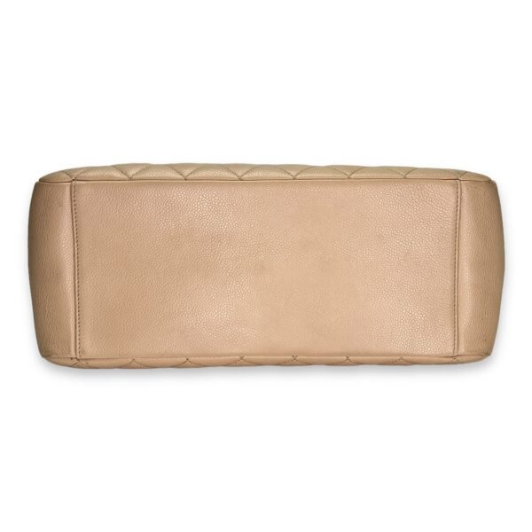 GST Beige Shoulder Bag in Caviar Leather, Gold hardware - Image 5