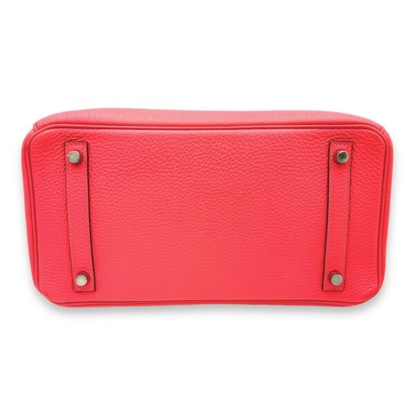 Birkin 30 Rose Lipstick in Togo, Palladium hardware - Image 5