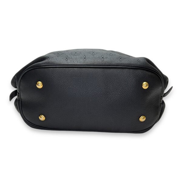 Mahina Top Handle Bag Black in Calfskin, Gold hardware - Image 5