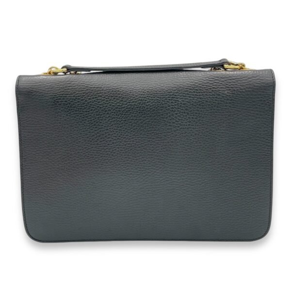 Interlocking G  Black Shoulder Bag in Calfskin, Gold hardware - Image 2