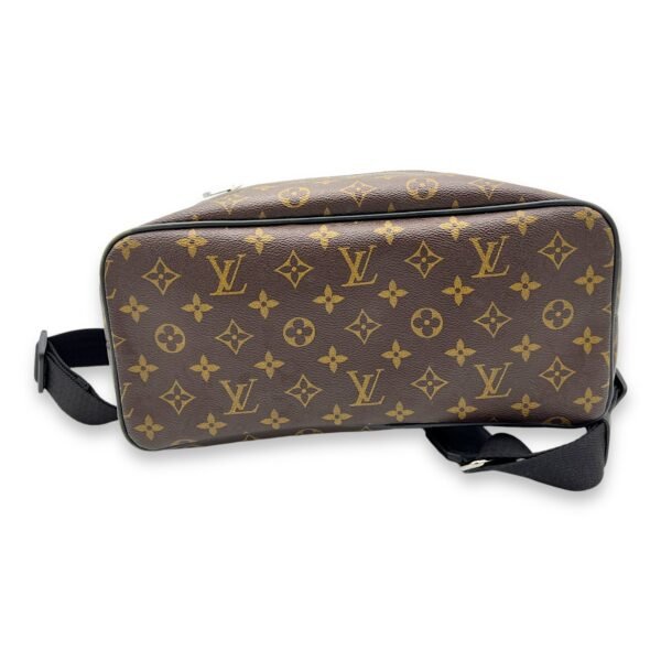 Macassar Backpack Brown in Monogram Coated Canvas, Silver hardware - Image 5