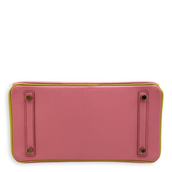 HSS Birkin 30 Rose Confetti/ Lime in Chevre Mysore, Gold hardware - Image 5