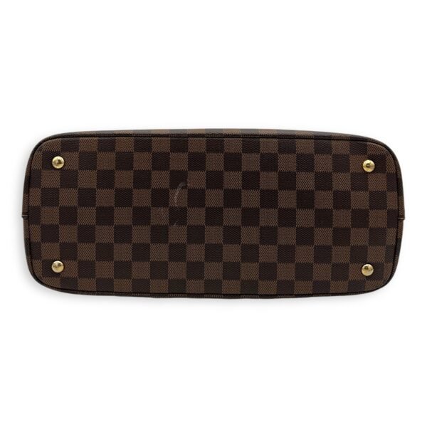 Kensington Top Handle Bag Brown in Coated Canvas, Gold hardware - Image 5