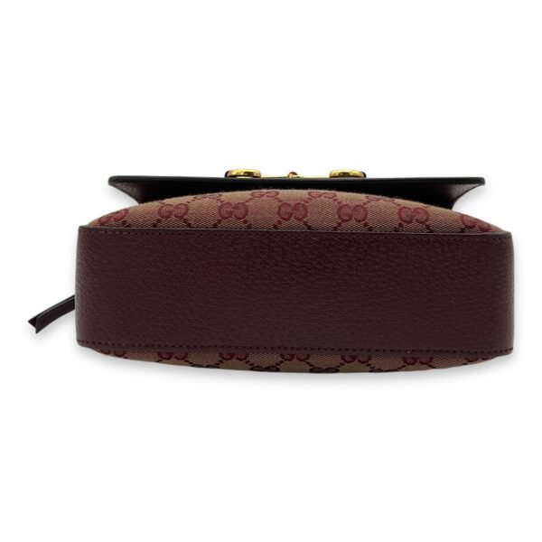 Horsebit 1955 Crossbody Bag Red in Canvas, Gold hardware - Image 5