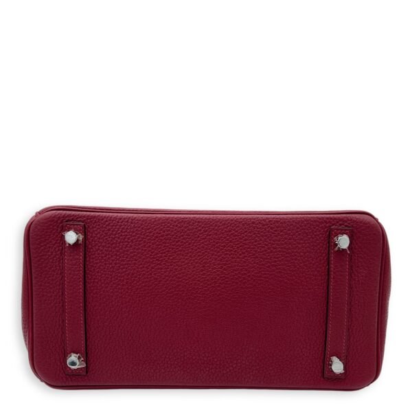 Birkin 30 Red in Clemence, Palladium hardware - Image 5