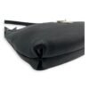 Gancini Black Shoulder Bag in Calfskin, Silver hardware - Image 11