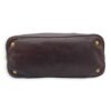 Logo Brown Top Handle Bag in Calfskin, Gold hardware - Image 7