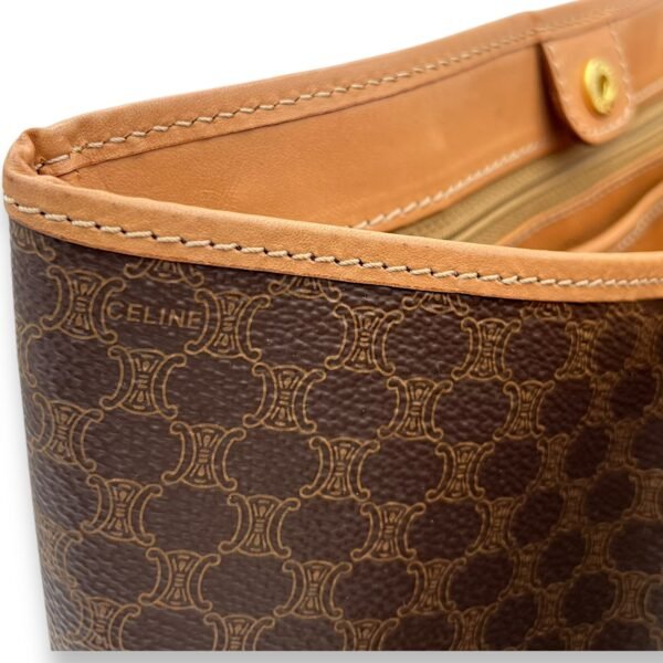 Macadam Tote Bag Brown in Coated Canvas, Gold hardware - Image 9