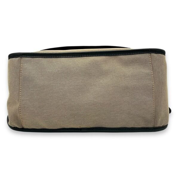 Haley Top Handle Bag Brown in Canvas, Gold hardware - Image 29