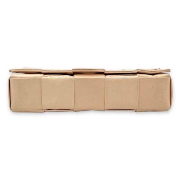 Cassette Crossbody Bag Beige in Calfskin, Silver hardware - Image 5