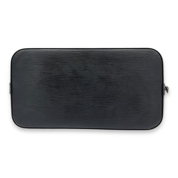 Alma PM Black Top Handle Bag in Epi Leather, Silver hardware - Image 5