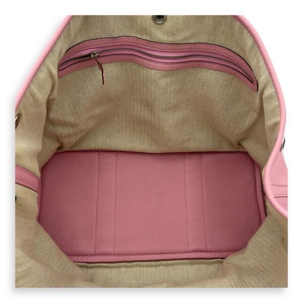 Garden Party 36 Sakura Pink Top Handle Bag in Negonda, Palladium hardware - Image 5