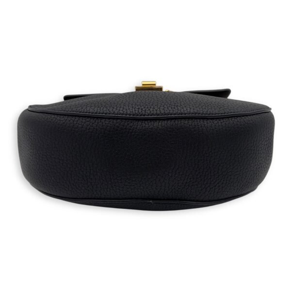 Drew Crossbody Bag Black in Calfskin, Gold hardware - Image 5