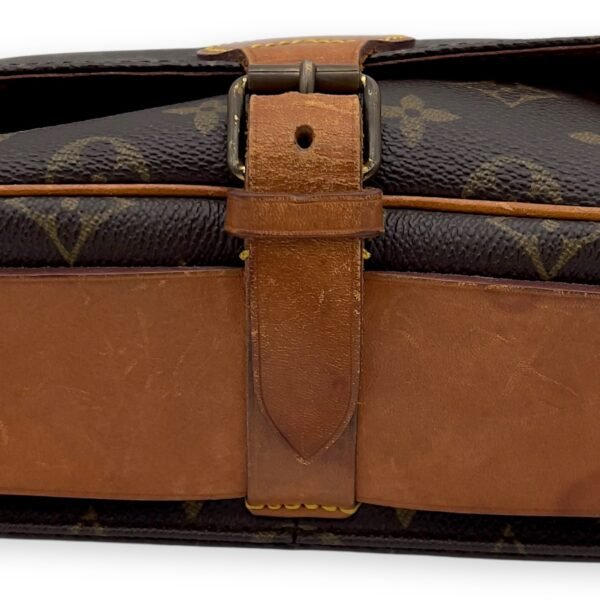 Cartesiere Crossbody Bag Brown in Monogram Coated Canvas, Gold hardware - Image 5