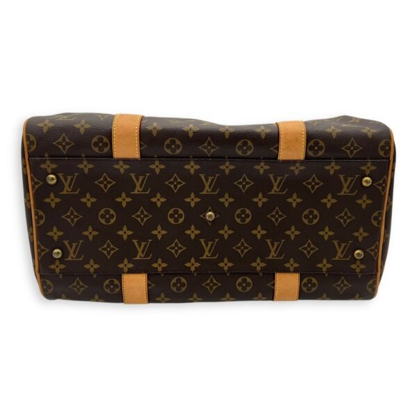 Carryall Travel Brown Top Handle Bag in Monogram Coated Canvas, Gold hardware - Image 5