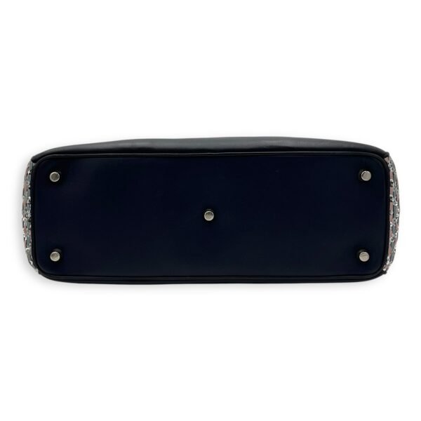 Diorissimo Blue Top Handle Bag in Calfskin, Silver hardware - Image 5