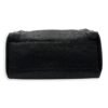 Metallic Edge Velo Black Top Handle Bag in Goat Leather, Silver hardware - Image 5