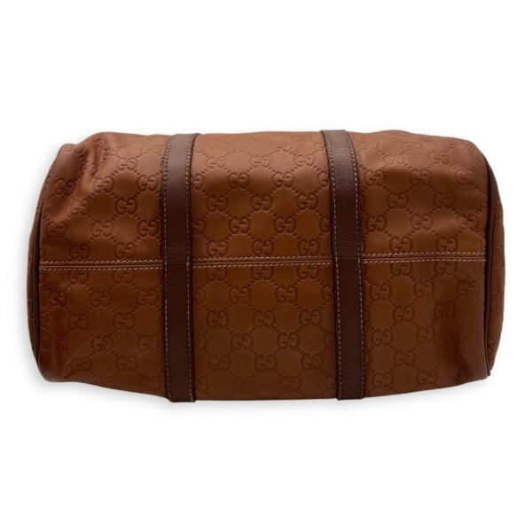 Guccissima Top Handle Bag Brown in Calfskin, Gold hardware - Image 5