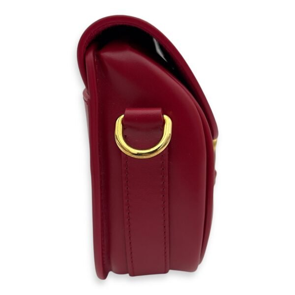 Bobby Small Red Shoulder Bag in Calfskin, Gold hardware - Image 4