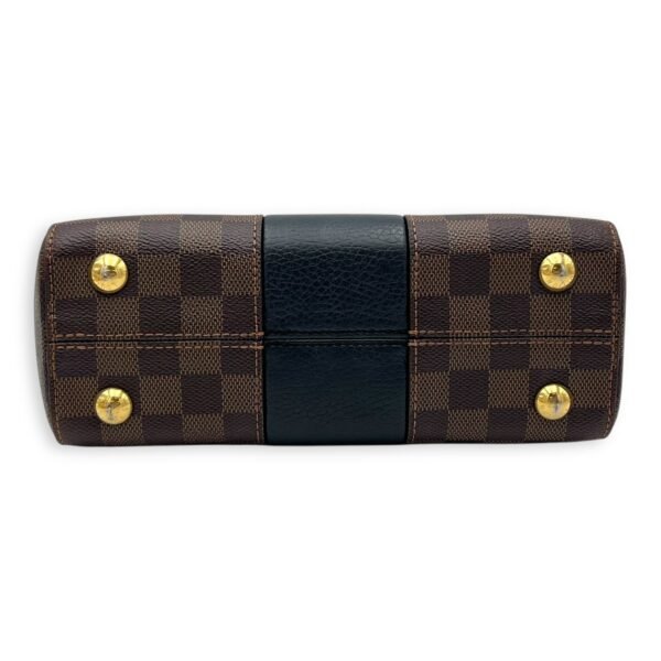 Bondstreet BB Brown Top Handle Bag in Coated Canvas, Gold hardware - Image 5
