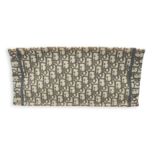Book Tote Medium Grey Top Handle Bag in Jacquard - Image 5