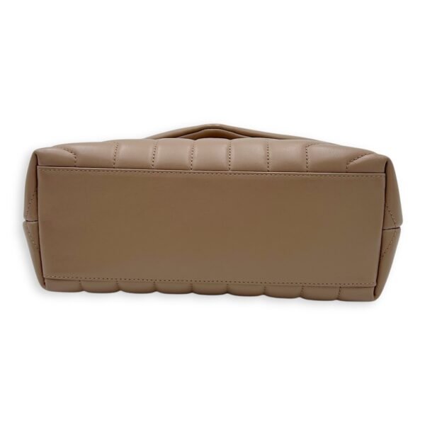 Loulou Small Beige Shoulder Bag in Calfskin, Silver hardware - Image 5