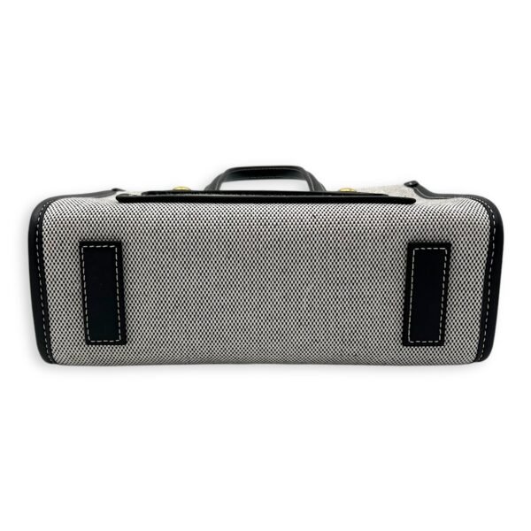 Freya Top Handle Bag Mini Black in Canvas, Gold hardware - Image 5