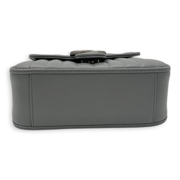 Marmont Top Handle Bag Blue in Calfskin, Gunmetal hardware - Image 5