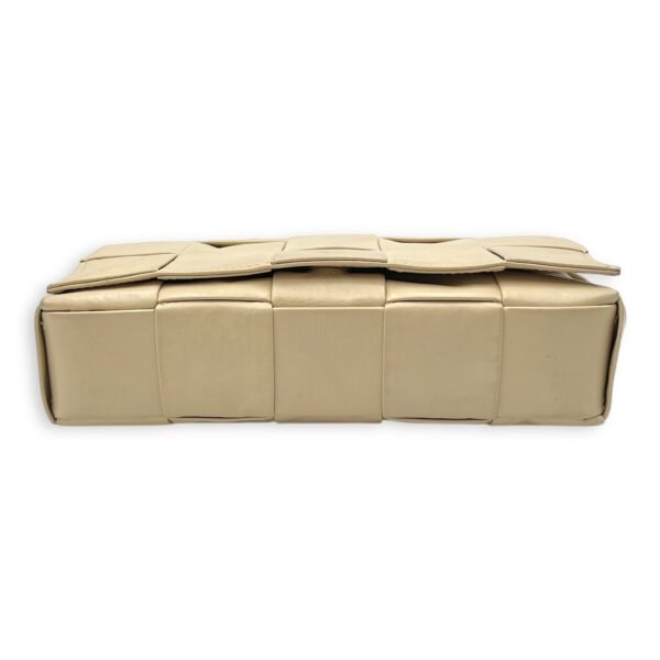 Cassette Crossbody Bag Beige in Calfskin, Silver hardware - Image 5
